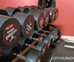 Full Dumbbells, barbell Set with RackJust 4 Months Old!!!