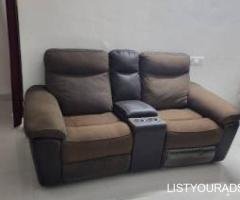 Recliner Sofa with Storage and Charging Feature